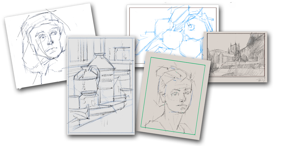 1100x568 Taq Fun Damentals Drawing, Value, Edge, And Colour - Initial Drawing