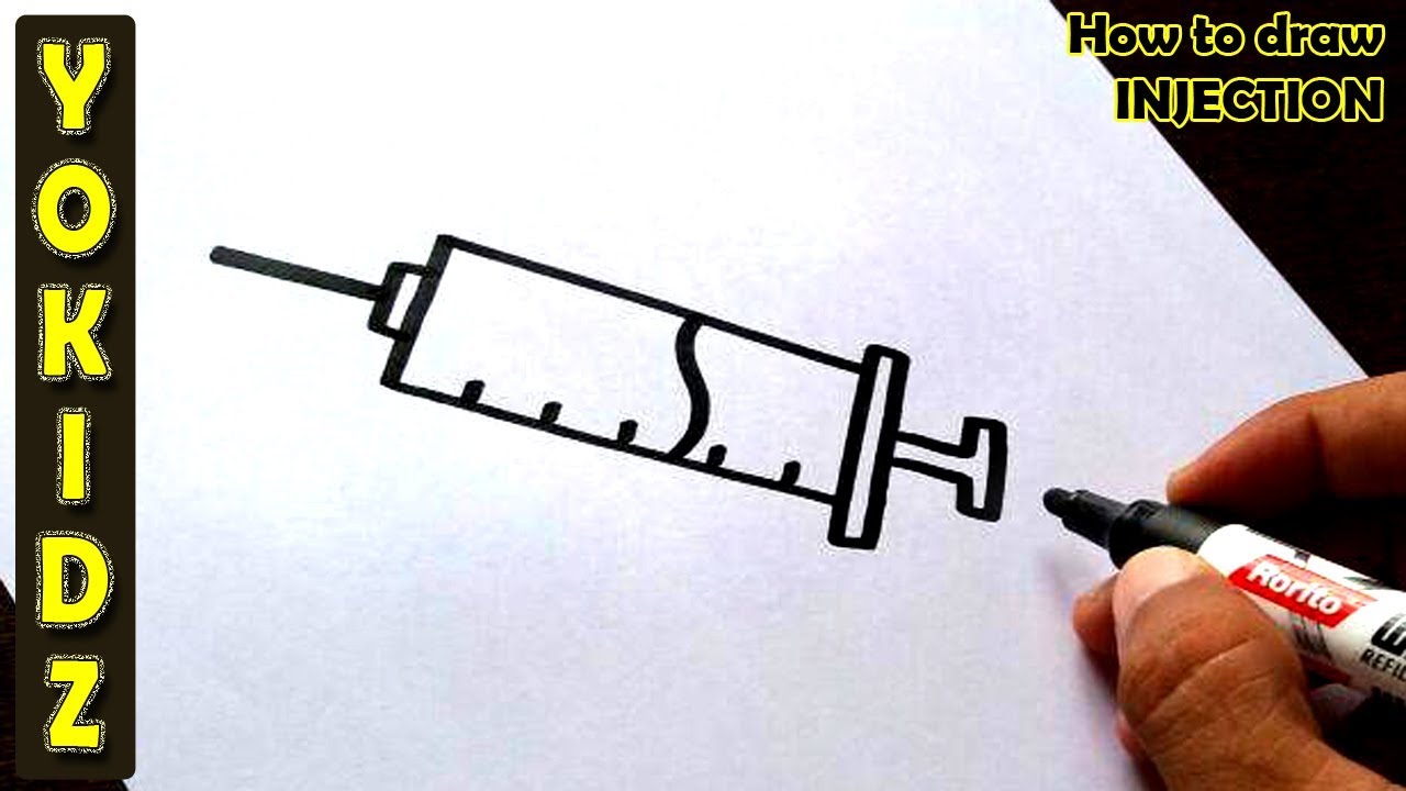 1280x720 How To Draw Injection - Injection Drawing