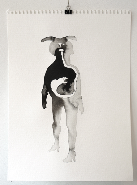 443x600 Drawings - Ink And Water Drawing