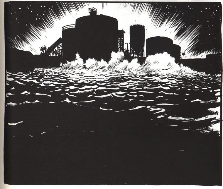 760x646 How Different Cartoonists Draw Water Ben Towle Cartoonist - Ink And Water Drawing