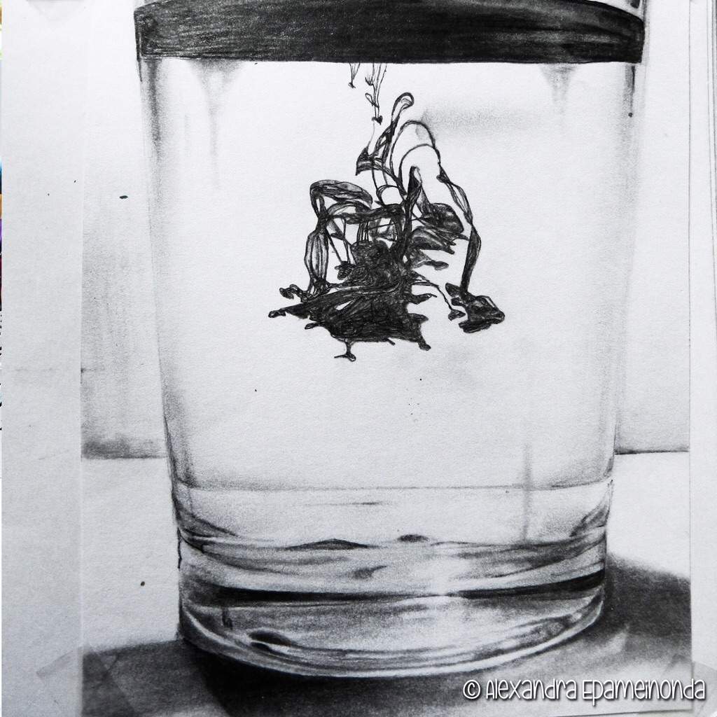 1024x1024 Realistic Drawing - Ink And Water Drawing