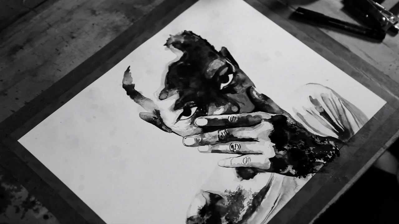 1280x720 Ascend The Hill - Ink And Water Drawing