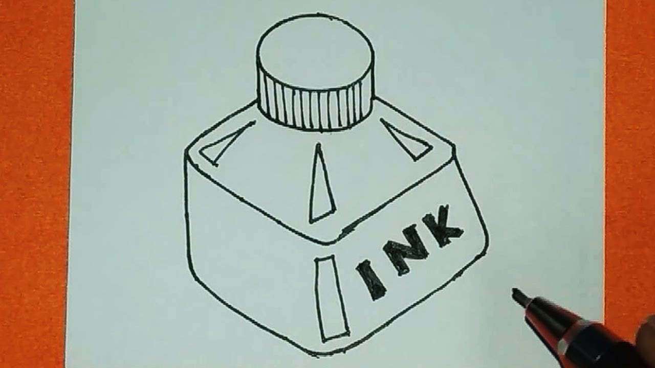 Ink Bottle Drawing at PaintingValley.com | Explore collection of Ink