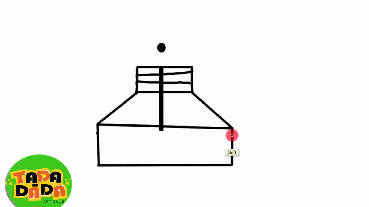 1280x720 Learn To Draw Ink Bottle From Letter I Step - Ink Bottle Drawing