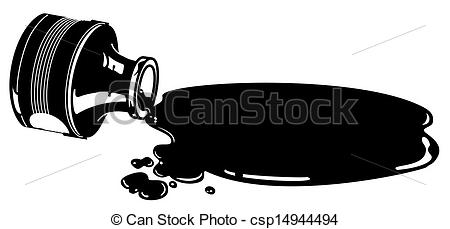 450x229 Vector Spilled Ink Bottle Icon - Ink Bottle Drawing