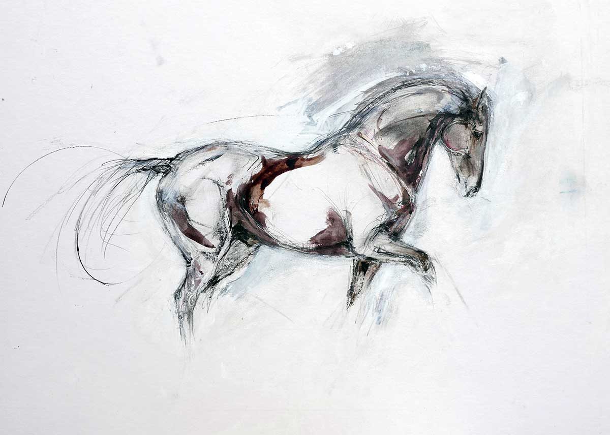 1200x856 Sepia Ink Drawing Lydia Kiernan Art - Ink Drawing