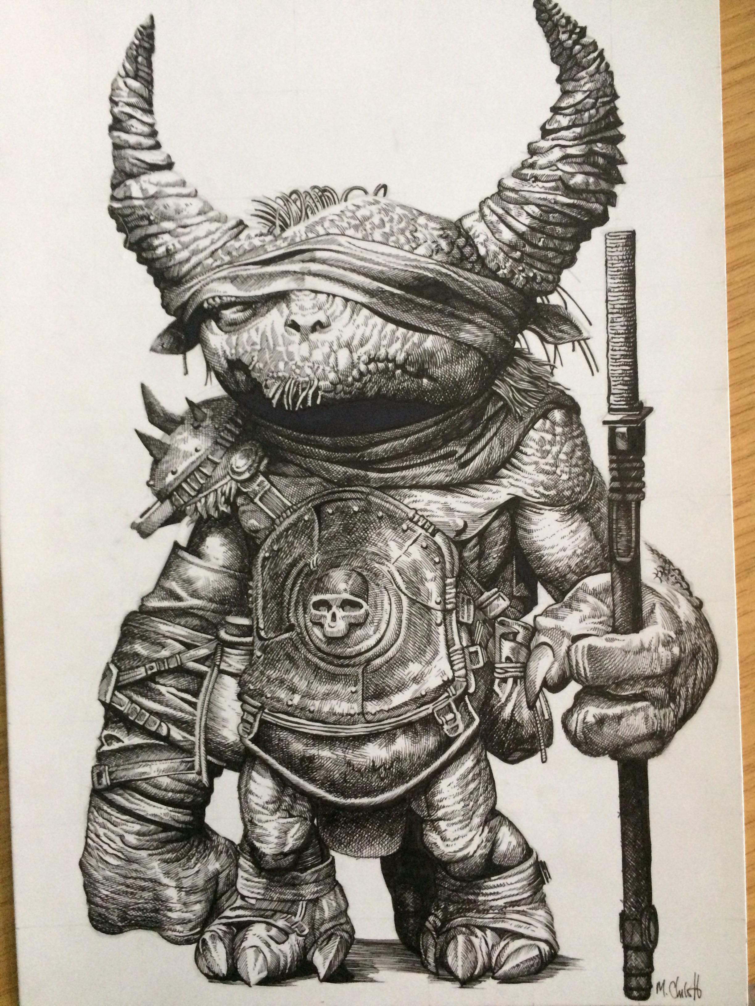 2448x3264 Goblin, Ink Drawing, Art - Ink Drawing