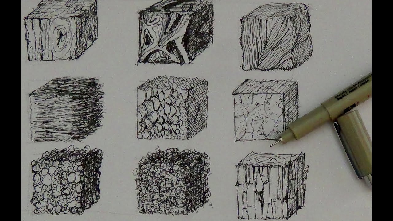 1280x720 Pen And Ink Drawing Tutorials How To Create Realistic Textures - Ink Drawing Tutorial