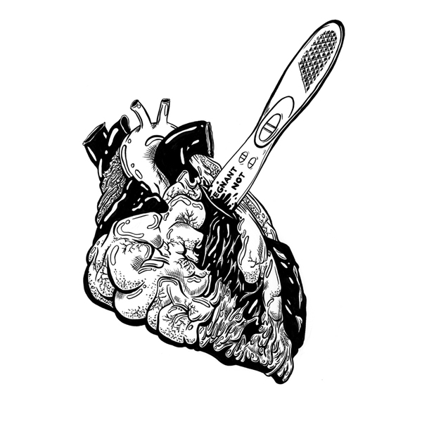 600x600 Heart Drawing Ink For Free Download - Ink Heart Drawing