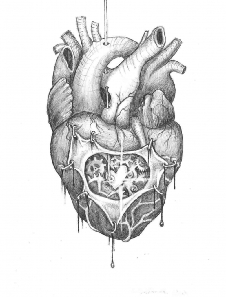 Ink Heart Drawing at PaintingValley.com | Explore collection of Ink ...