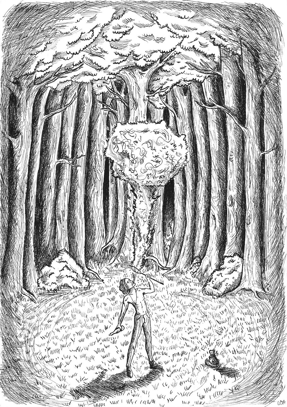 1130x1600 Proposition Illustration From The Book Inkheart Cornelia Funke - Ink Heart Drawing