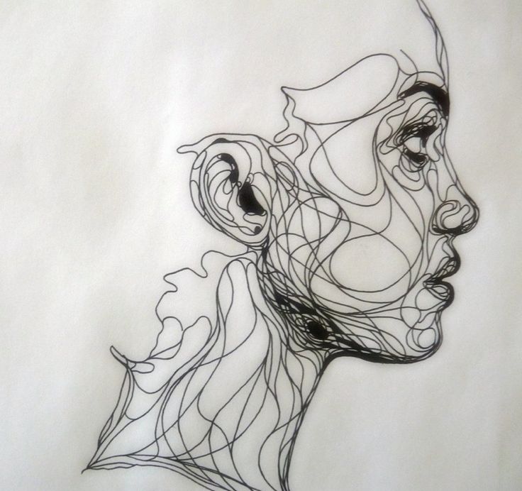 736x692 Line Drawing Group With Items - Ink Line Drawing