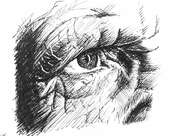 750x563 Pen Ink Portraits Arttutor - Ink Line Drawing