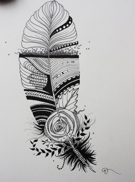 35+ Latest Pinterest Easy Simple Black Pen Drawings - Karon C. Shade