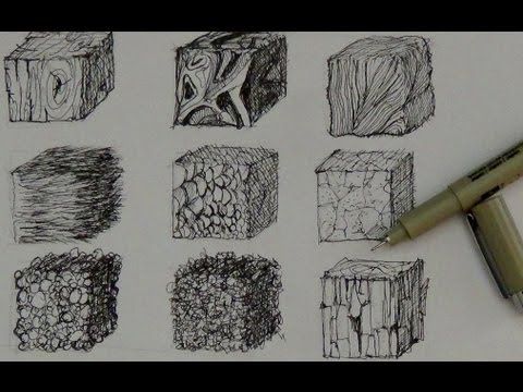 480x360 Pen And Ink Drawing Tutorials How To Create Realistic Textures - Ink Pen Drawing Tutorial