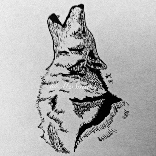 320x320 Pwrealism A Wolf I Drew For Inktober ^^ - Ink Wolf Drawing