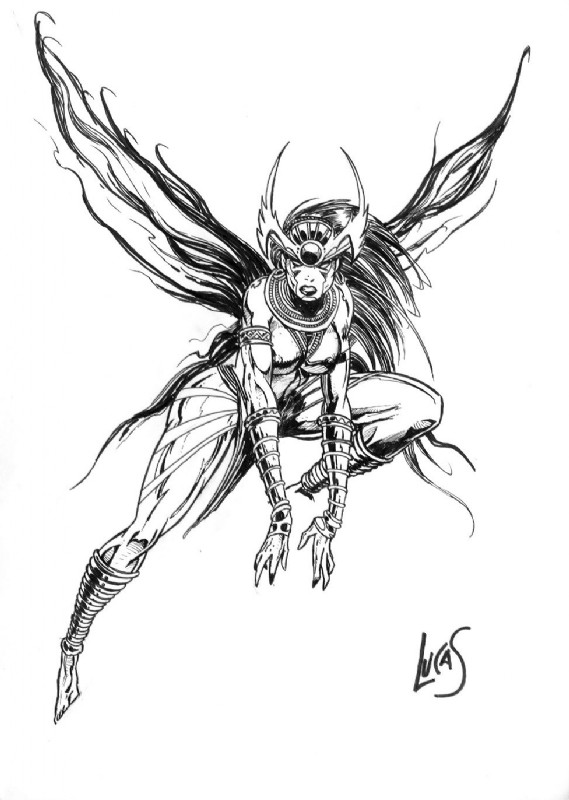 569x800 Fantasy Creature Drawings - Inkwell Drawing