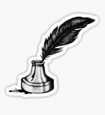 210x230 Inkwell Drawing Stickers Redbubble - Inkwell Drawing