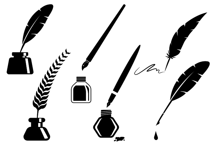 700x490 Inkwell Free Vector Art - Inkwell Drawing