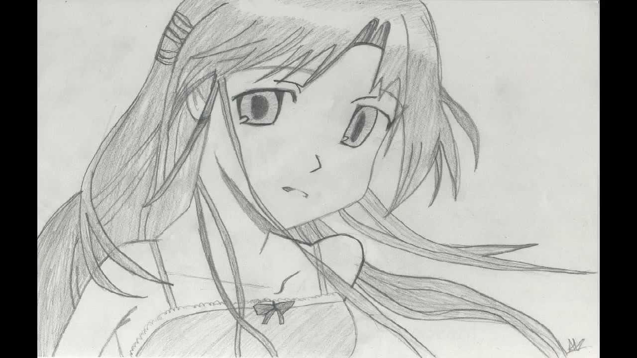 1280x720 My Innocent Looking Manga Girl - Innocent Drawing