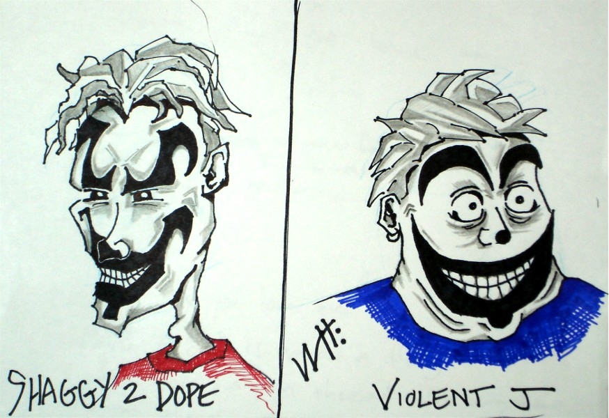 874x600 Insane Clown Posse, In Wayne Takabayashi's Wayne Takabayashi - Insane Clown Posse Drawings