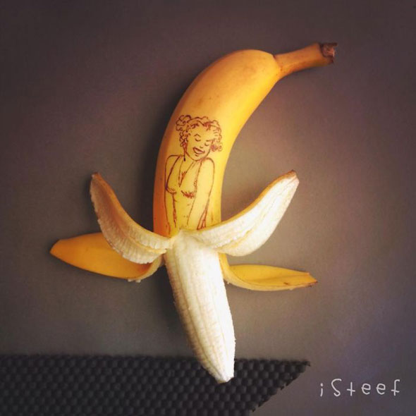 590x590 insane banana art foodiggity - Insane Drawings
