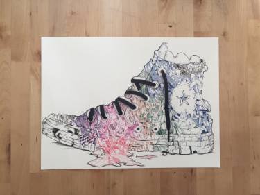 375x281 insane sneaker drawing - Insane Drawings