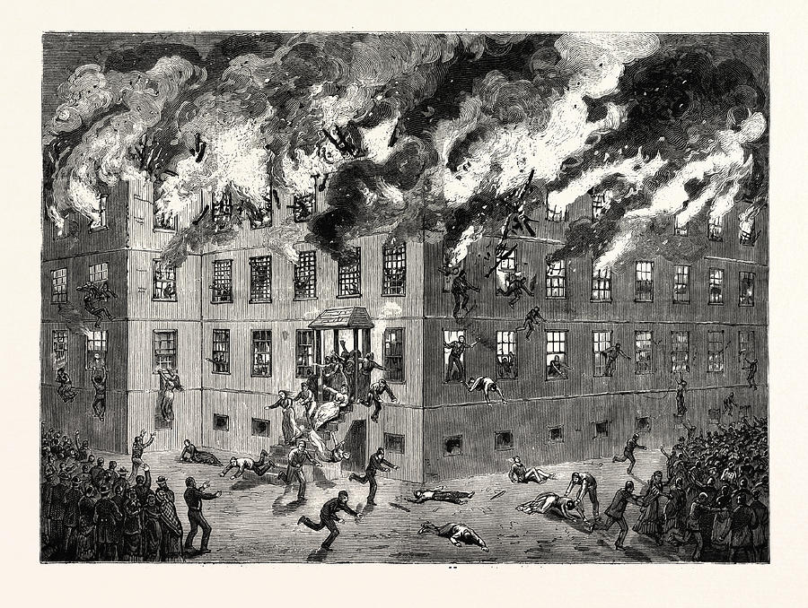 900x678 minnesota fatal burning of the insane asylum at st drawing - Insane Drawings