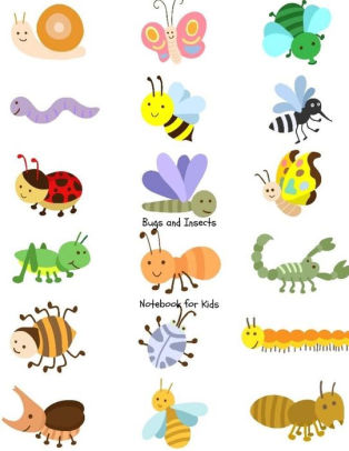 314x406 notebook for kids bugs and insects blank notebook for drawing - Insect Drawing For Kids