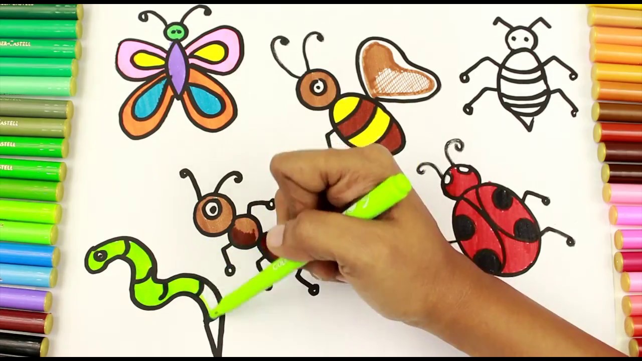 Insect Drawing For Kids at PaintingValley.com | Explore collection of ...