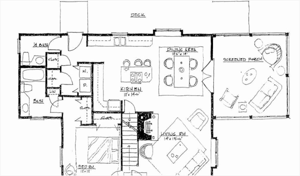 House Inside Drawing