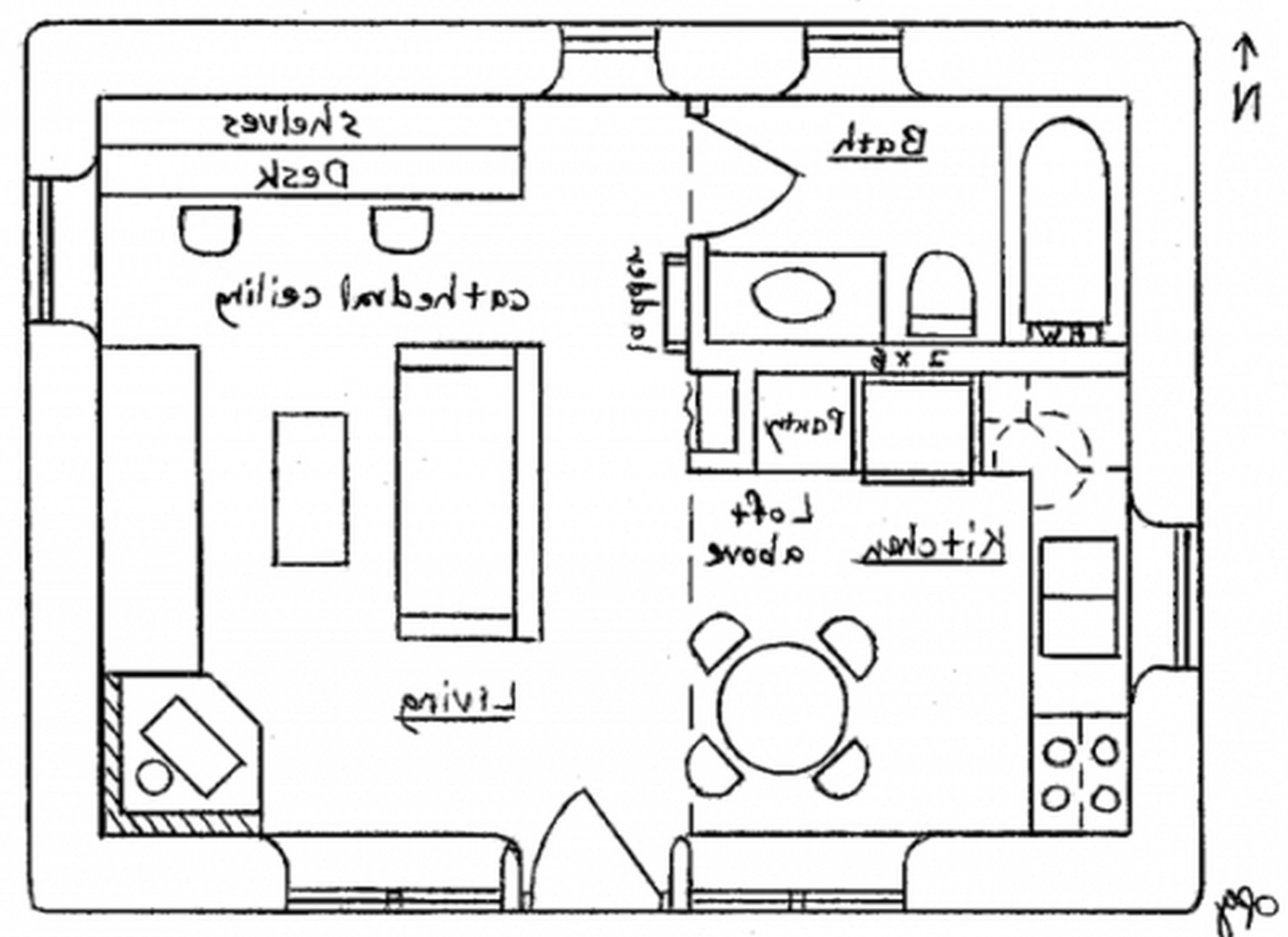 Inside A House Drawing At Paintingvalleycom Explore