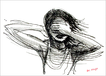 425x307 Dr Hugo Heyrman 'looking Inside', Drawing On Paper - Inside Drawing