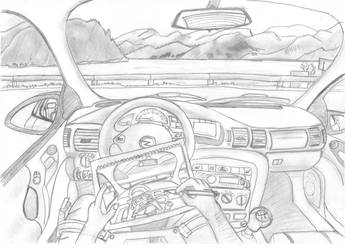 345x250 Me Drawing Inside My Car While - Inside Drawing