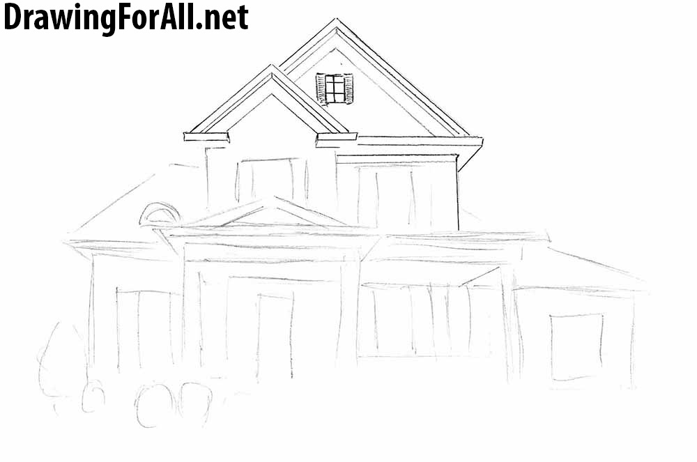 1000x663 A House Drawing How To Draw For Beginners Drawingforall Net - Inside House Drawing
