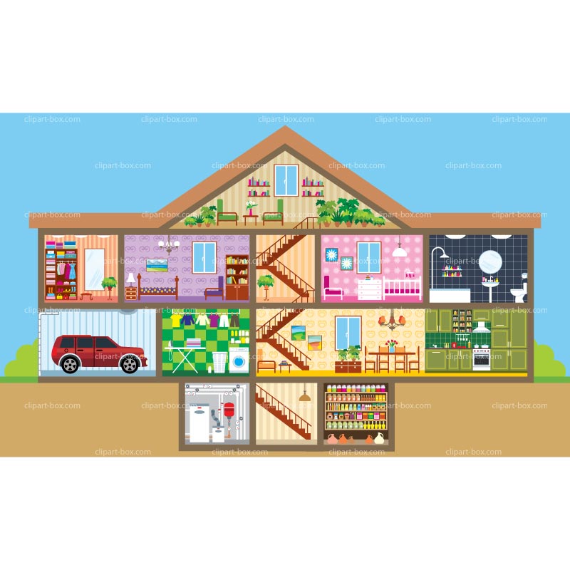 800x800 House Inside Clipart Collection - Inside Of House Drawing