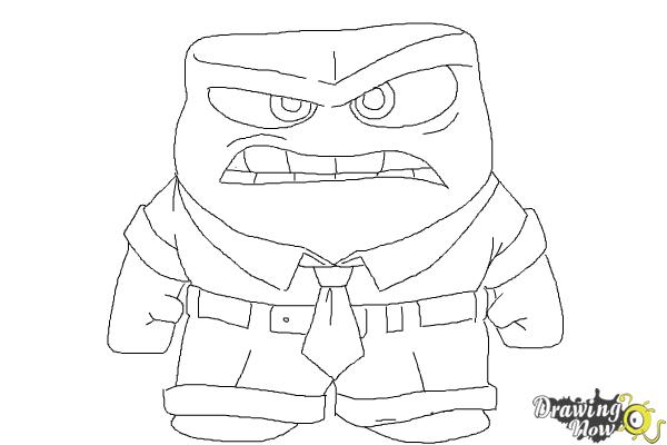 600x400 How To Draw Anger From Inside Out - Inside Out Anger Drawing