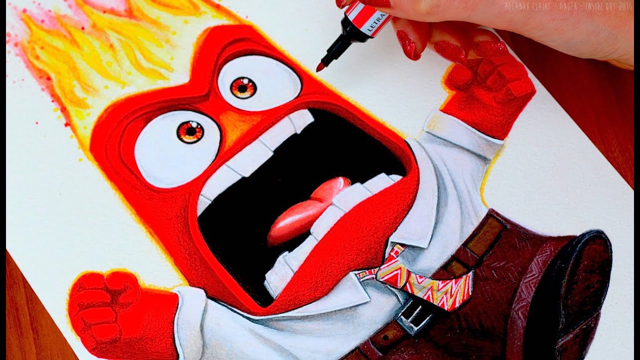 1280x720 Inside Out Drawing Anger - Inside Out Anger Drawing