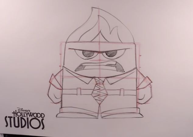 634x449 Learn To Draw Anger From Pixar's Inside Out The Disney Blog - Inside Out Anger Drawing