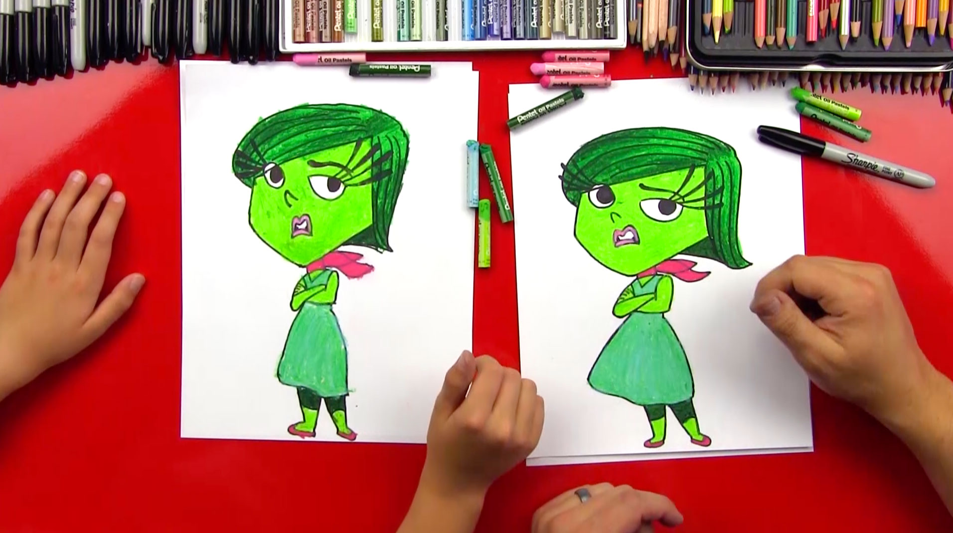 1912x1069 how to draw disgust from inside out - Inside Out Disgust Drawing