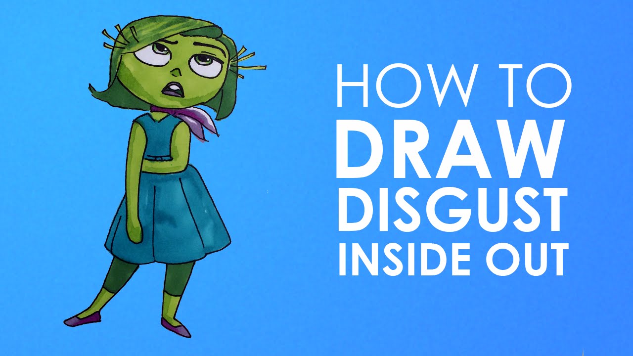 1280x720 how to draw disgust - Inside Out Disgust Drawing