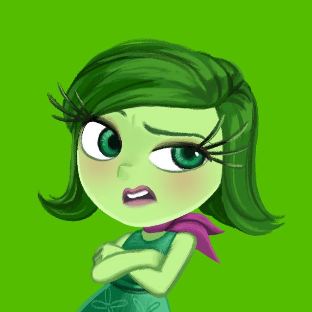 638x638 inside out disgust - Inside Out Disgust Drawing