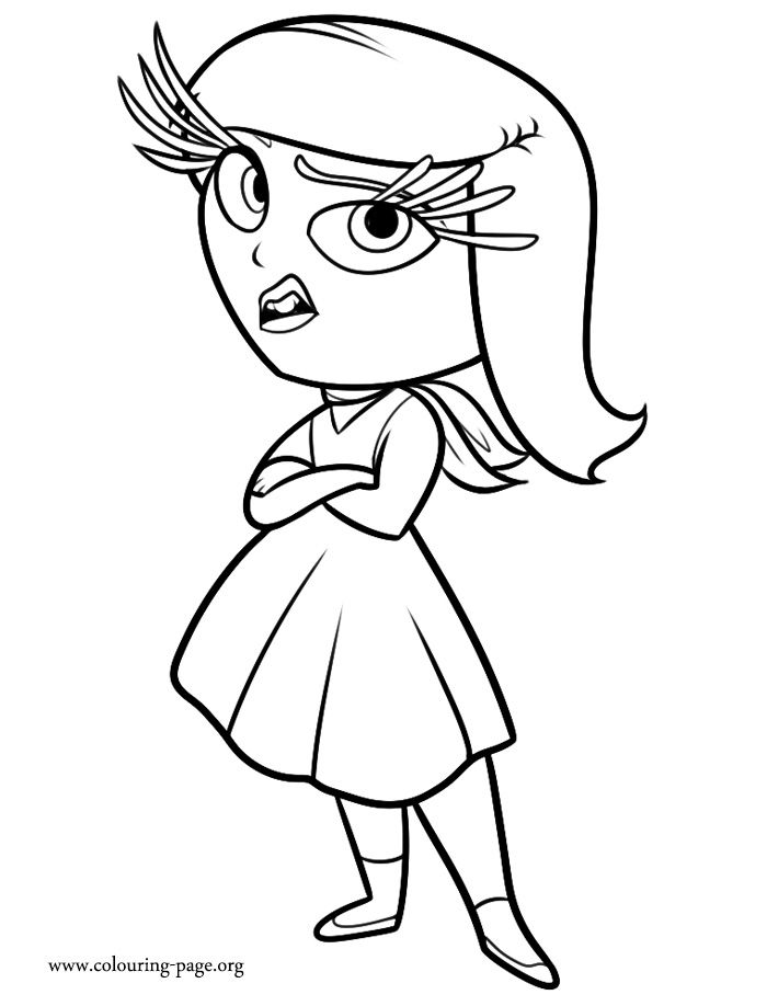 700x918 meet disgust! she is one of the five emotions controlling riley - Inside Out Disgust Drawing