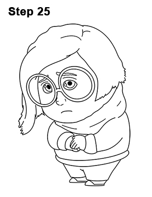 300x388 How To Draw Sadness - Inside Out Drawing