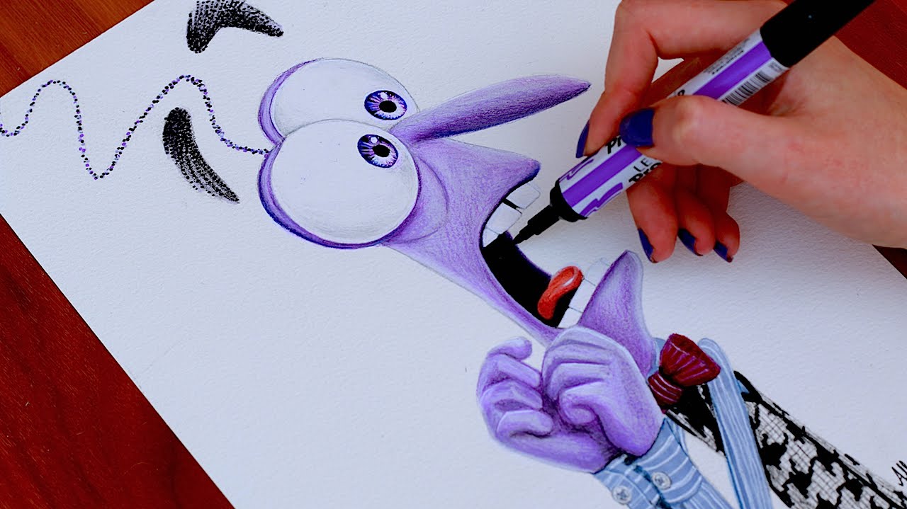 1280x719 Inside Out Drawing Fear - Inside Out Drawing