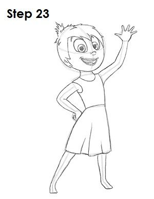 300x388 Joy Inside Out Drawing Drawing In Drawings, Disney - Inside Out Drawing
