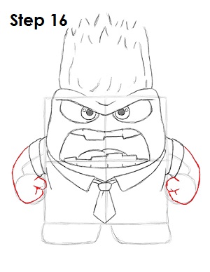 300x388 How To Draw Anger - Inside Out Drawing