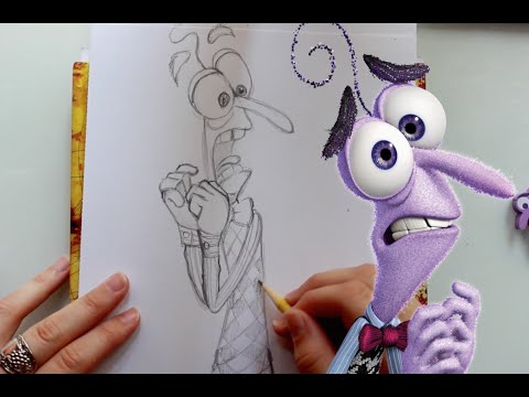 480x360 How To Draw Fear From Pixar's Inside Out - Inside Out Drawing Fear