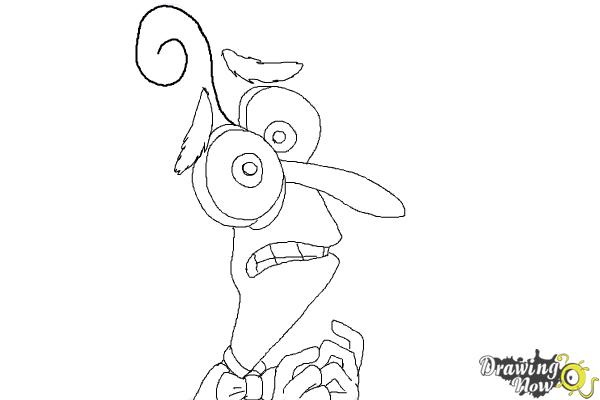 600x400 How To Draw Fear From Inside Out - Inside Out Drawing Fear