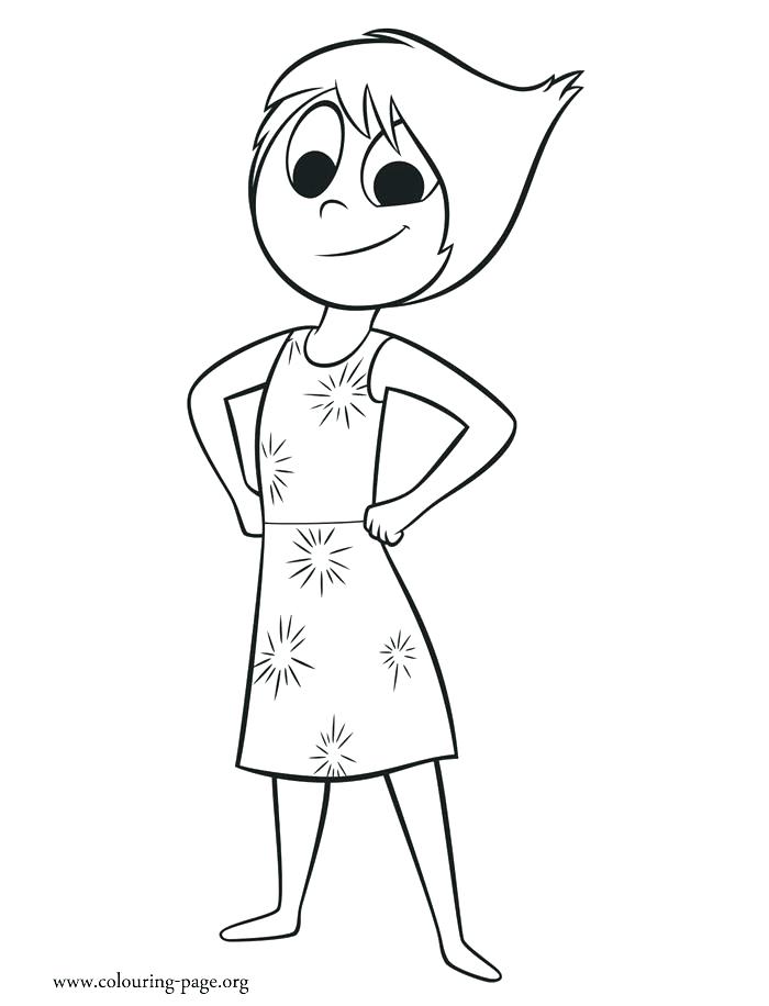 700x916 Inside Out Sadness Coloring - Inside Out Drawing Joy